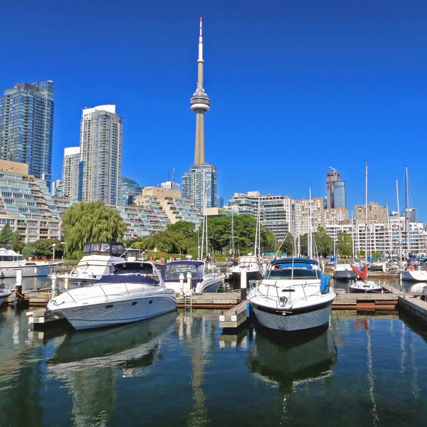 Boats in harbour, Canada